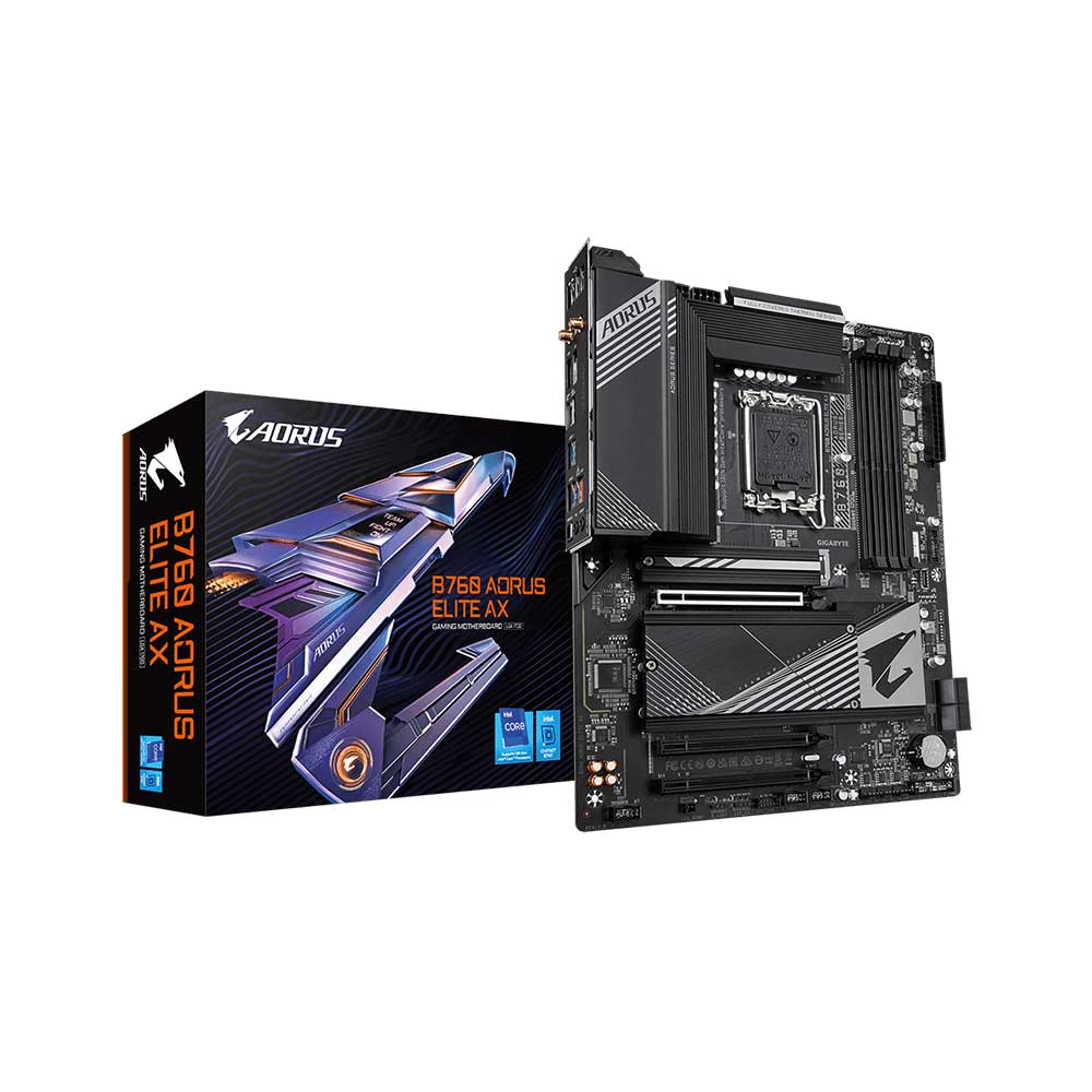 Gigabyte B760 Aorus Elite Ax Lga1700 Atx Motherboard (B760-AORUS-ELITE-AX)