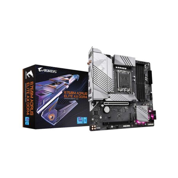 Gigabyte B760M Aorus Elite Ax Ddr4 Lga1700 Micro Atx Motherboard (B760M-AORUS-ELITE-AX-DDR4)