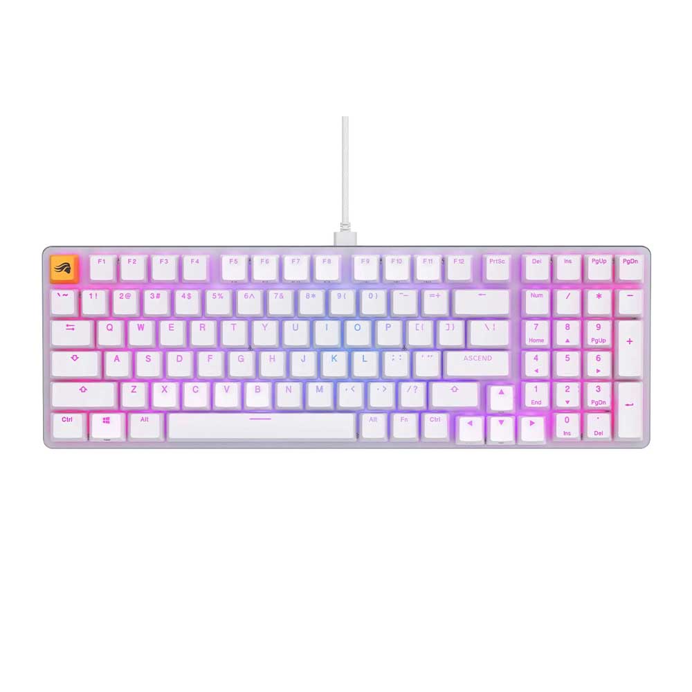 Glorious Modular Mechanical Keyboard 2 Fox Switches GMMK2 96% Full Size (White) (GLO-GMMK2-96-FOX-W)