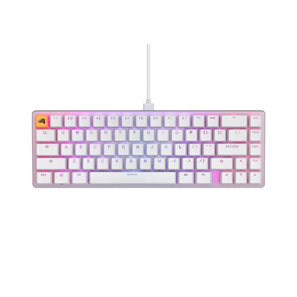 Glorious Modular Mechanical Keyboard 2 Fox Switches GMMK2 65% Rgb (White) (GLO-GMMK2-65-FOX-W)