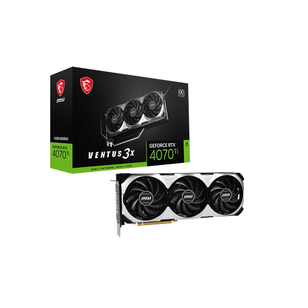 Msi GeForce Rtx 4070 Ti Ventus 3X Oc Gddr6X Graphics Card MSI GeForce RTX 4070Ti