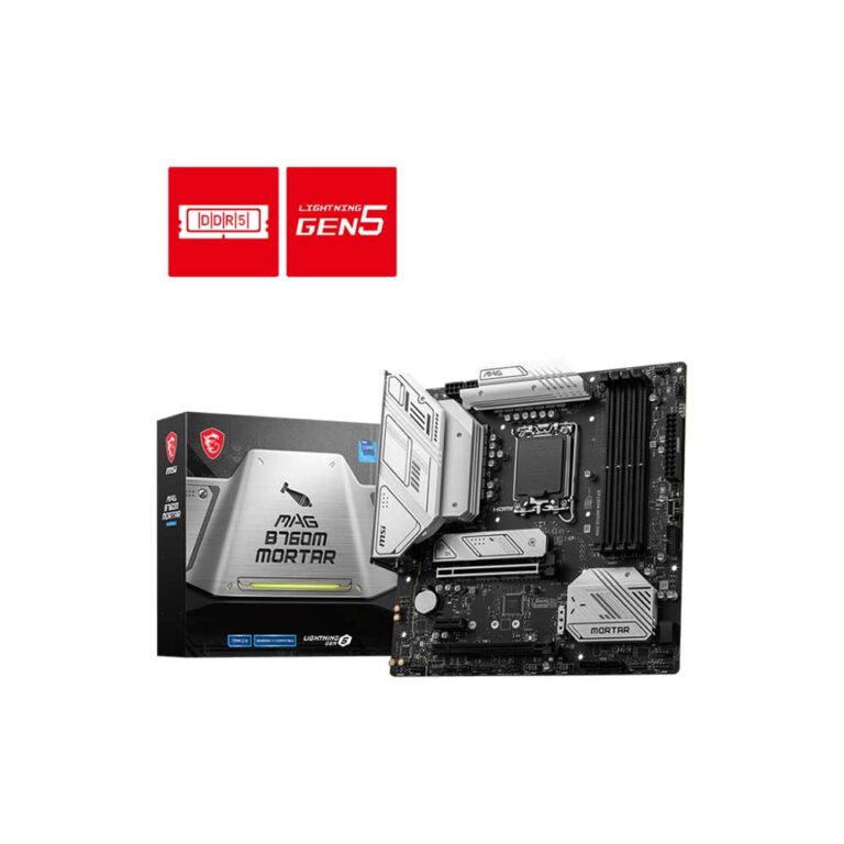 Msi Mag B760M Mortar Lga1700 Matx Motherboard (MAG-B760M-MORTAR)