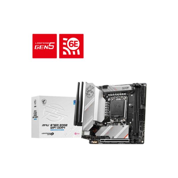 Msi Mpg B760I Edge Wifi Ddr4 Lga1700 Mini-Itx Motherboard (MPG-B760I-EDGE-WIFI-DDR4)