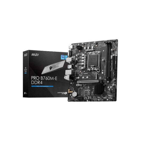 Msi Pro B760M-E Ddr4 Lga1700 Matx Motherboard (PRO-B760M-E-DDR4)