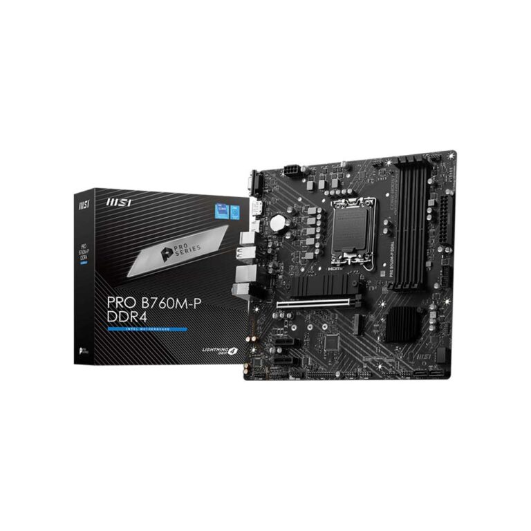 Msi Pro B760M-P Ddr4 Lga1700 Matx Motherboard (PRO-B760M-P-DDR4)