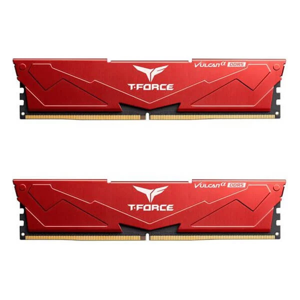 TeamGroup T-Force Vulcan Alpha 32Gb (16Gbx2) Ddr5 6000MHz Desktop Ram (Red) (FLARD532G6000HC38ADC01)