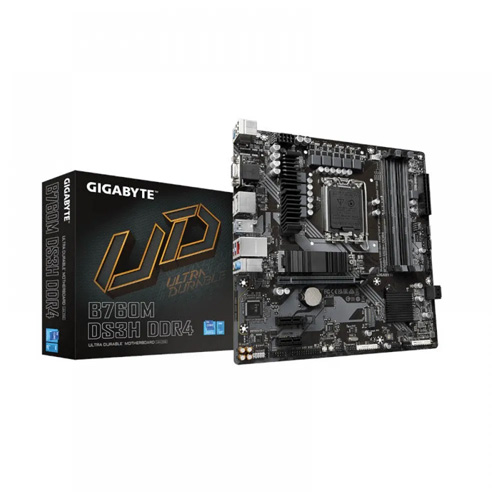 Gigabyte B760M Ds3h Ddr4 Lga1700 Micro Atx Motherboard (B760M-DS3H-DDR4)