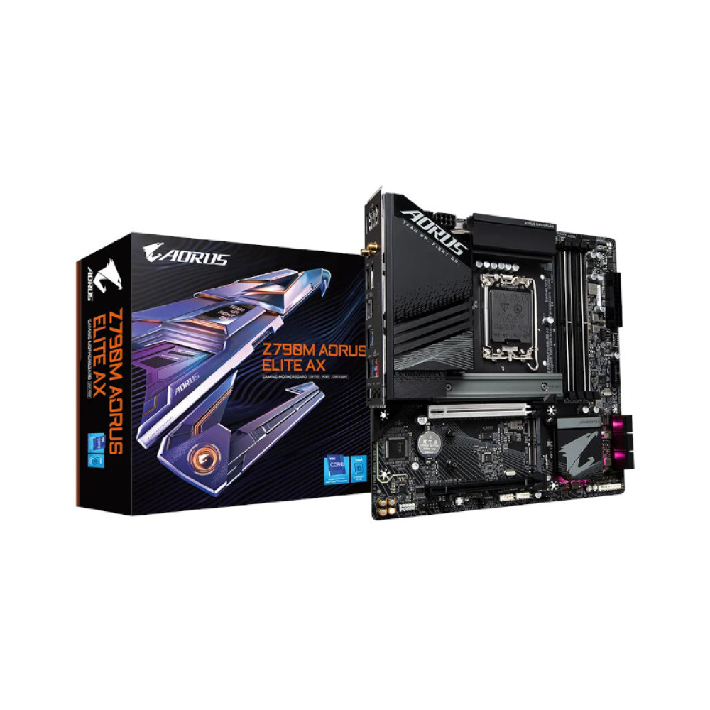 Gigabyte Z790M Aorus Elite Ax Lga1700 Micro Atx Motherboard (Z790M-AORUS-ELITE-AX)