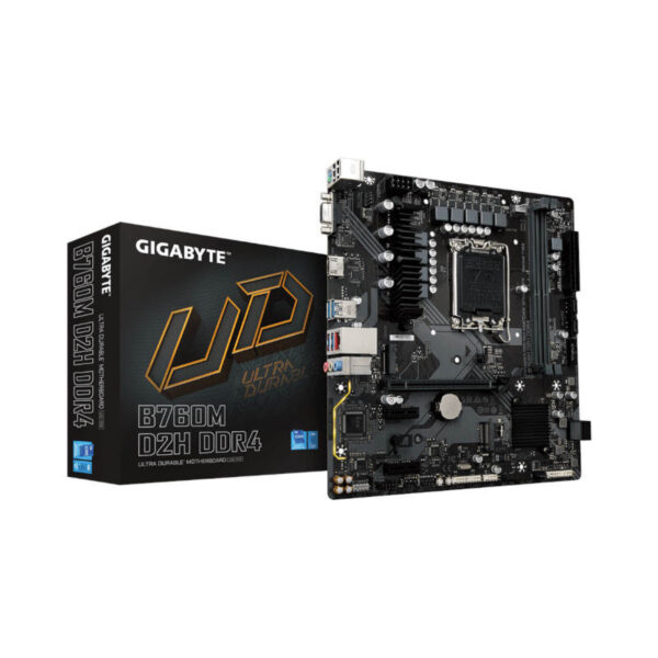 Gigabyte B760M D2H Ddr4 Lga1700 Micro Atx Motherboard (B760M-D2H-DDR4)