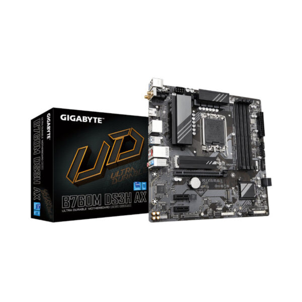 Gigabyte B760M DS3H Ax Lga1700 Micro Atx Motherboard (B760M-DS3H-AX)