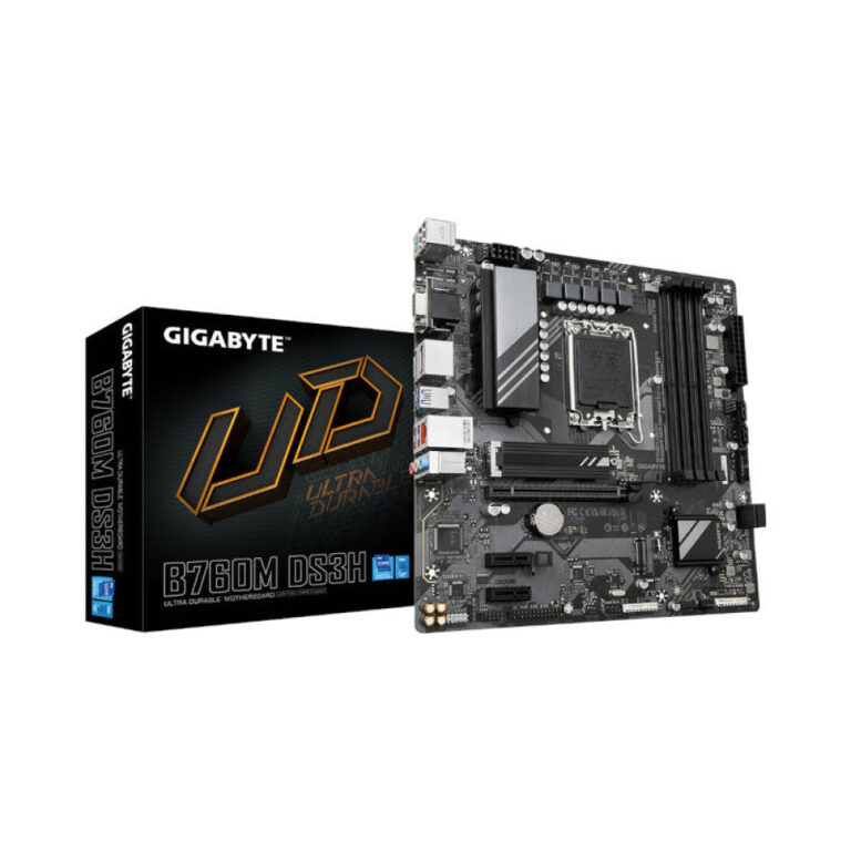 Gigabyte B760M DS3H Lga1700 Micro Atx Motherboard (B760M-DS3H)