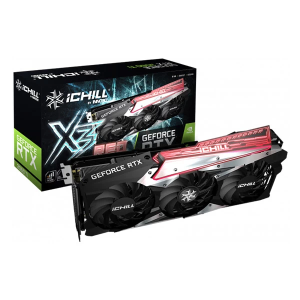 Inno3d Rtx 3060 Ti Oc Ichill X3 Red Lhr 8Gb Graphics Card (C306T3-08D6X-1671VA39H)