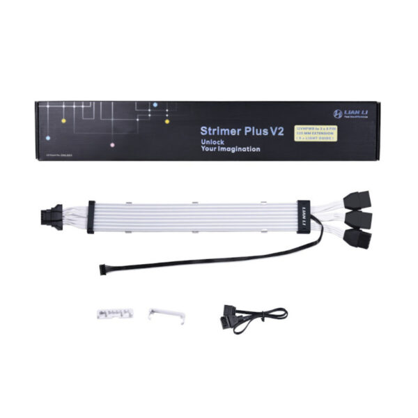 Lian Li Strimer Plus V2 12VHPWR To 3X8Pin Extension Cable (G89-PW168-8PV2-IN)