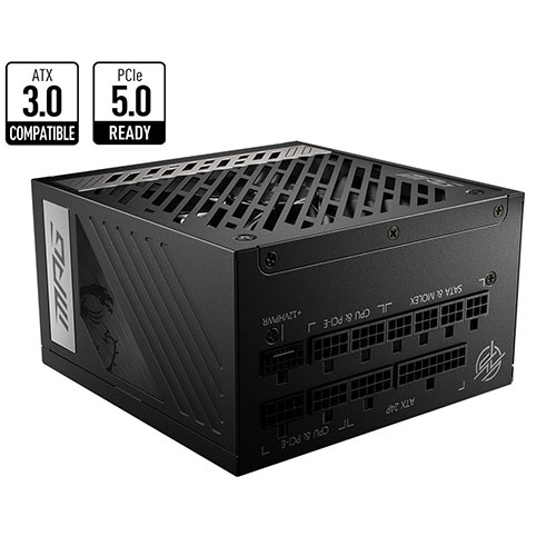Msi Mpg A850g Pcie5 850W 80 Plus Gold Fully Modular Power Supply