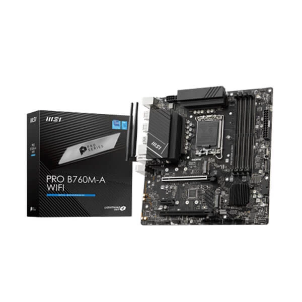 Msi Pro B760M-A Wifi Ddr5 Lga1700 Matx Motherboard (PRO-B760M-A-WIFI-DDR5)