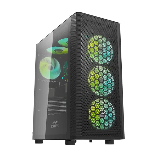 Ant Esports 250 Air Argb Atx Mid Tower Cabinet (Black) (250-AIR-BLACK)