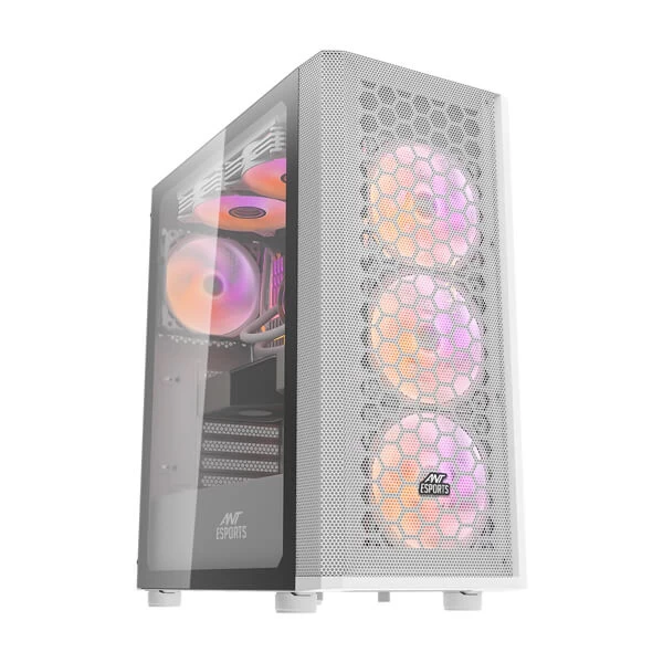 Ant Esports 250 Air Argb Atx Mid Tower Cabinet (White) (250-AIR-WHITE)