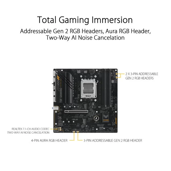 Asus Tuf Gaming A620M-Plus Am5 Micro Atx Motherboard (TUF-GAMING-A620M-PLUS)