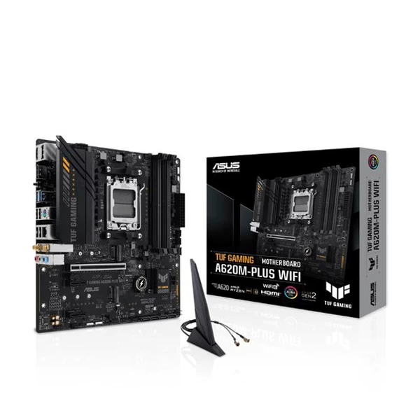 Asus Tuf Gaming A620M-Plus Wifi Am5 Micro Atx Motherboard (TUF-GAMING-A620M-PLUS-WIFI)