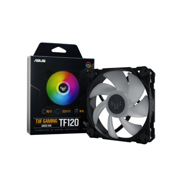Asus Tuf Gaming TF120 Argb 3 In 1 Cabinet Fan Black (90DA0030-B00030)
