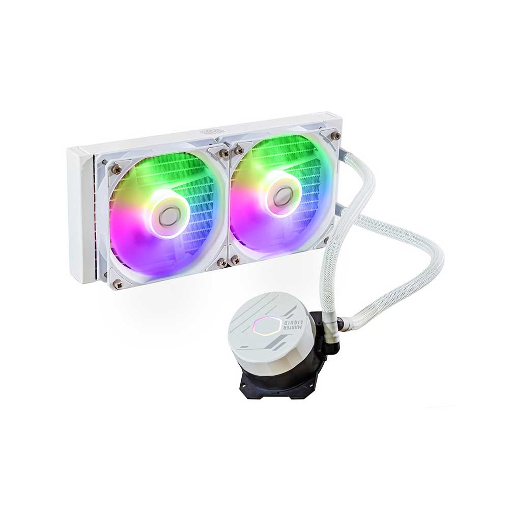 Cooler Master MasterLiquid 240L Core Argb 240mm Cpu Liquid Cooler (White) (MLW-D24M-A18PZ-RW)