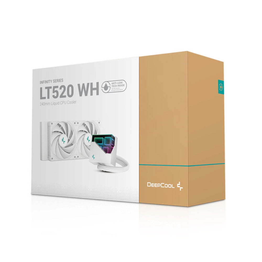 Deepcool LT520 240mm Liquid Cpu Cooler White (R-LT520-WHAMNF-G-1)