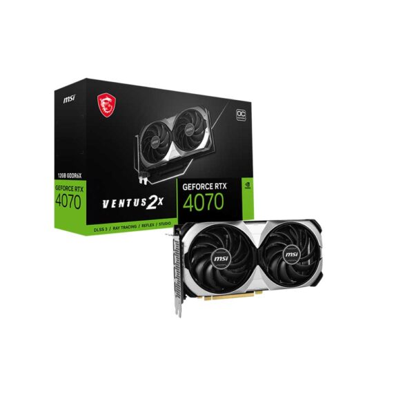 Msi GeForce Rtx 4070 Ventus 2X 12Gb Oc Graphics Card