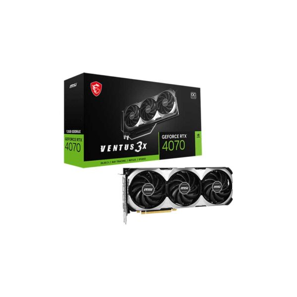 Msi GeForce Rtx 4070 Ventus 3X Oc 12Gb Graphics Card