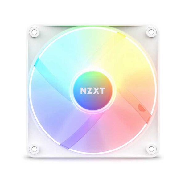 Nzxt F120 Rgb Core 120mm Hub-Mounted Cabinet Fan (Matte White) (RF-C12SF-W1)