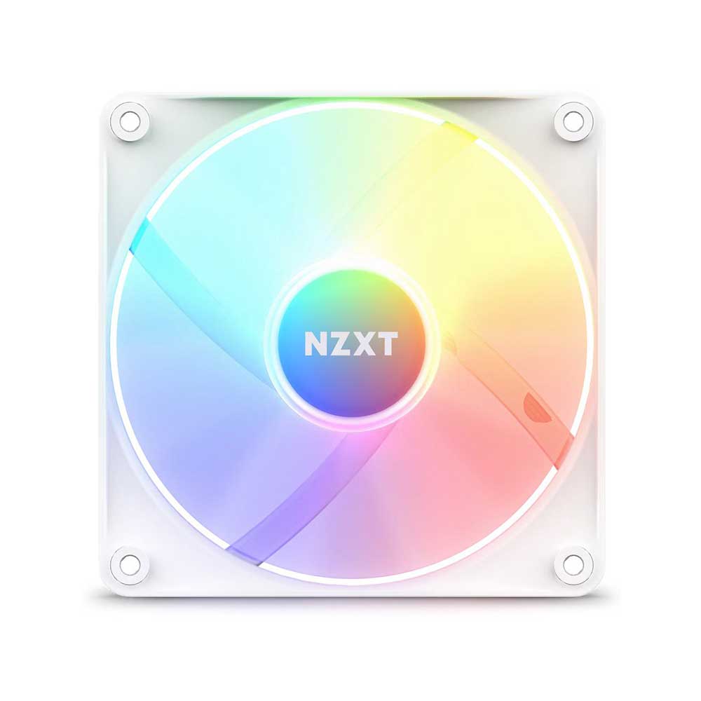 Nzxt F120 Rgb Core 120mm Hub-Mounted Cabinet Fan (Matte White) (RF-C12SF-W1)