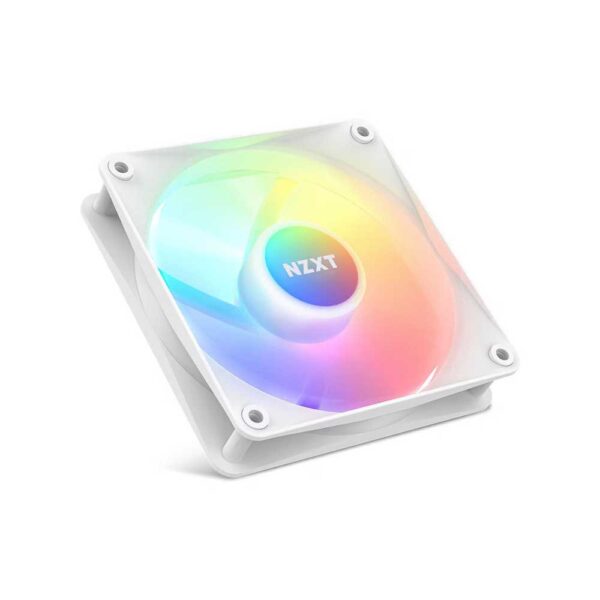 Nzxt F120 Rgb Core 120mm Hub-Mounted Cabinet Fan (Matte White) (RF-C12SF-W1)