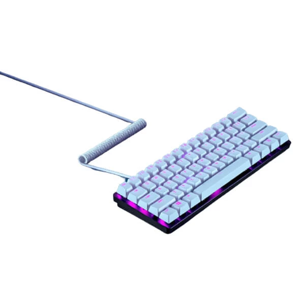Razer Pbt Keycap + Coiled Cable Upgrade Set (Mercury White) (RC21-01490900-R3M1)