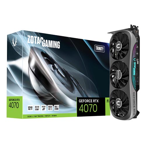 Zotac GeForce Rtx 4070 Trinity 12Gb Gddr6X Graphics Card (ZT-D40700D-10P)