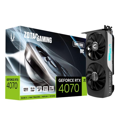 Zotac GeForce Rtx 4070 Twin Edge OC 12G Gddr6X Graphics Card