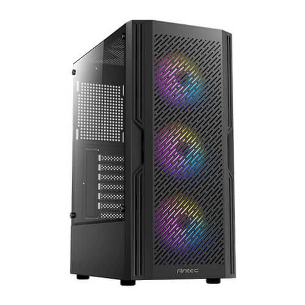 Antec AX20 Rgb Atx Mid Tower Cabinet (Black) (AX20-BLACK)