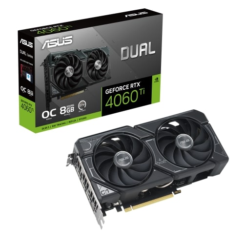 Asus Dual GeForce Rtx 4060 Ti Oc Edition 8Gb Gddr6 Graphics Card (DUAL-RTX4060TI-O8G)