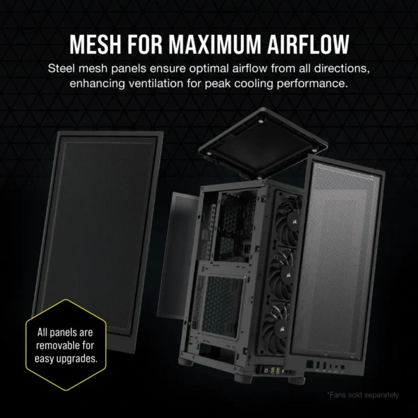 Corsair 2000D Airflow Mini-Itx Mid Tower Cabinet Black (CC-9011244-WW)