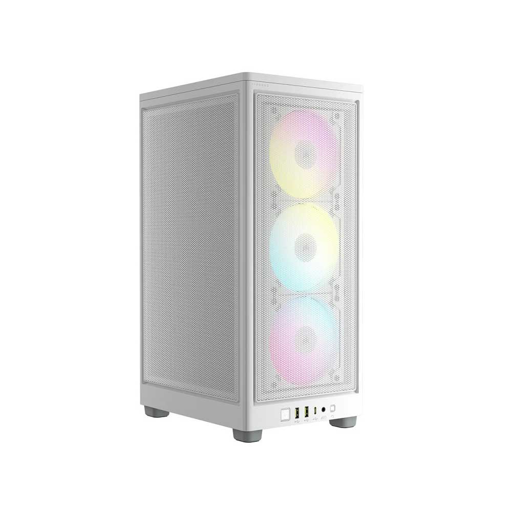 Corsair 2000D Rgb Airflow Mini-Itx Mid Tower Cabinet White (CC-9011247-WW)