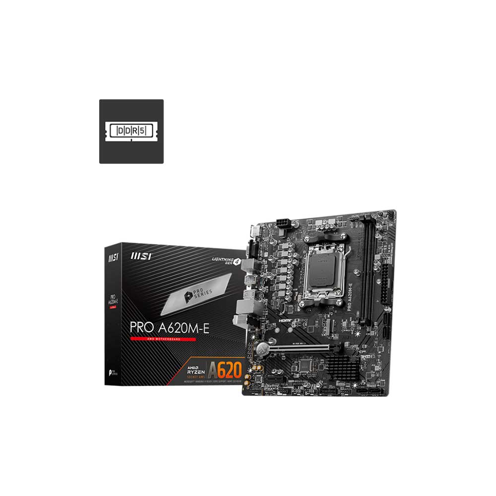 Msi Pro A620M-E Am5 Micro Atx Motherboard (PRO-A620M-E)