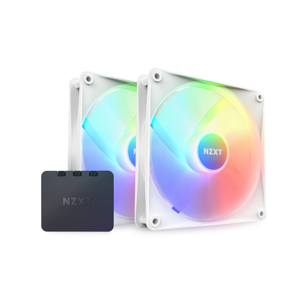Nzxt F140 Rgb Core 140mm Twin Pack Cabinet Fan White (RF-C14DF-W1)