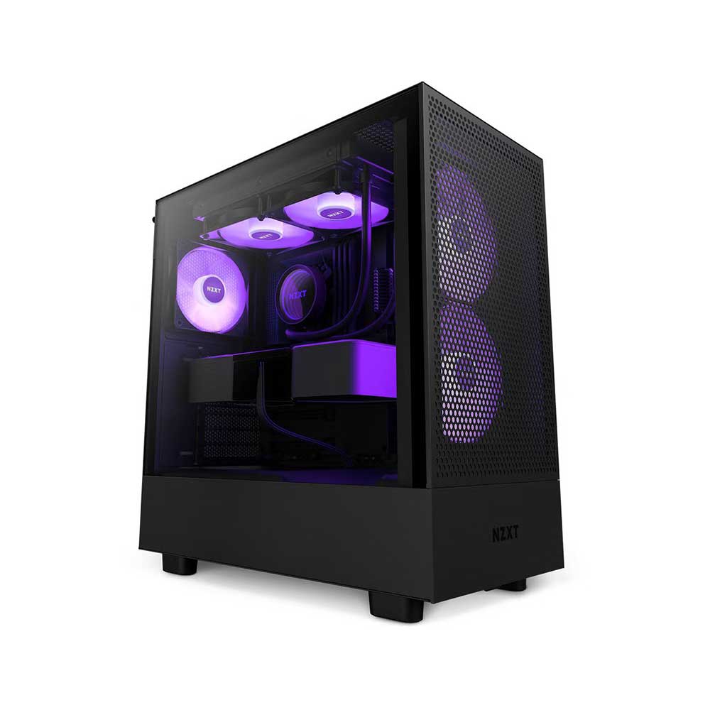 Nzxt H5 Flow Rgb Atx Mid Tower Cabinet (Black) (CC-H51FB-R1)