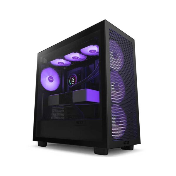 Nzxt H7 Flow Rgb Atx Mid Tower Cabinet (Matte Black) (CM-H71FB-R1)