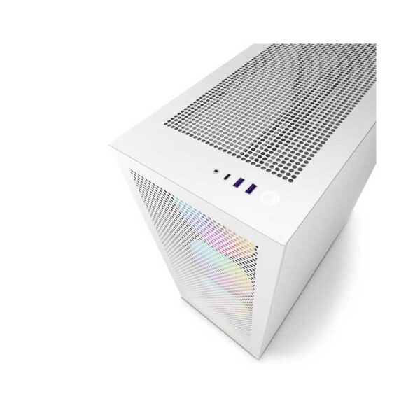 Nzxt H7 Flow Rgb Atx Mid Tower Cabinet (Matte White) (CM-H71FW-R1)