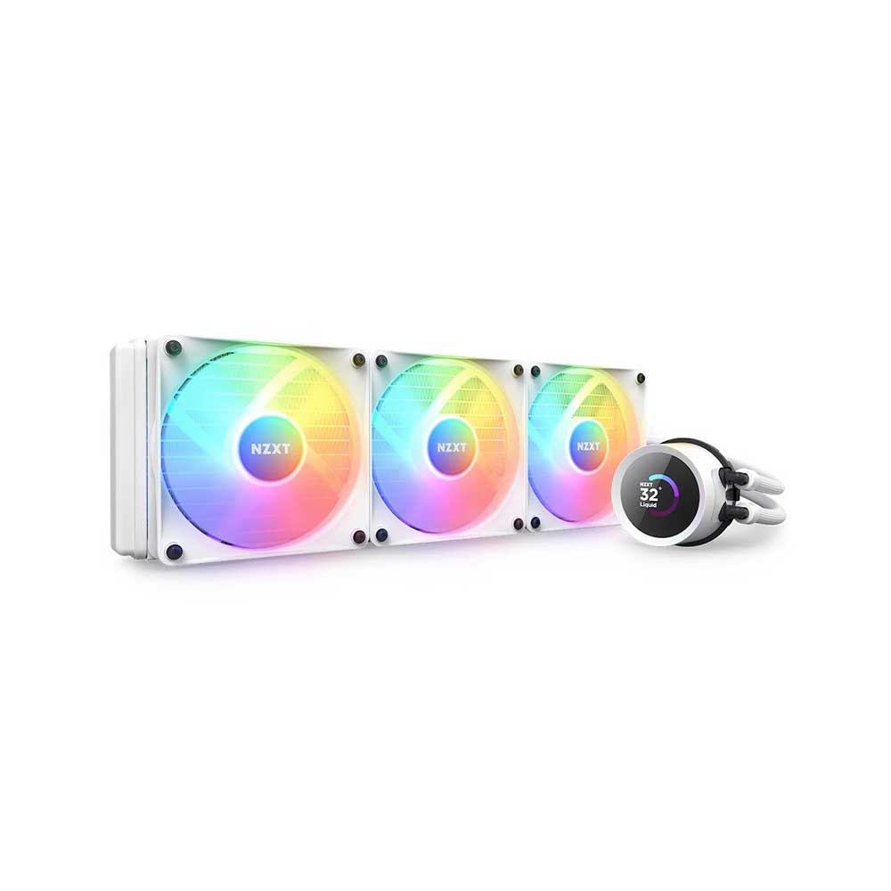 Nzxt Kraken 360 Rgb 360mm Aio Liquid Cooler (Matte White) (RL-KR360-W1)