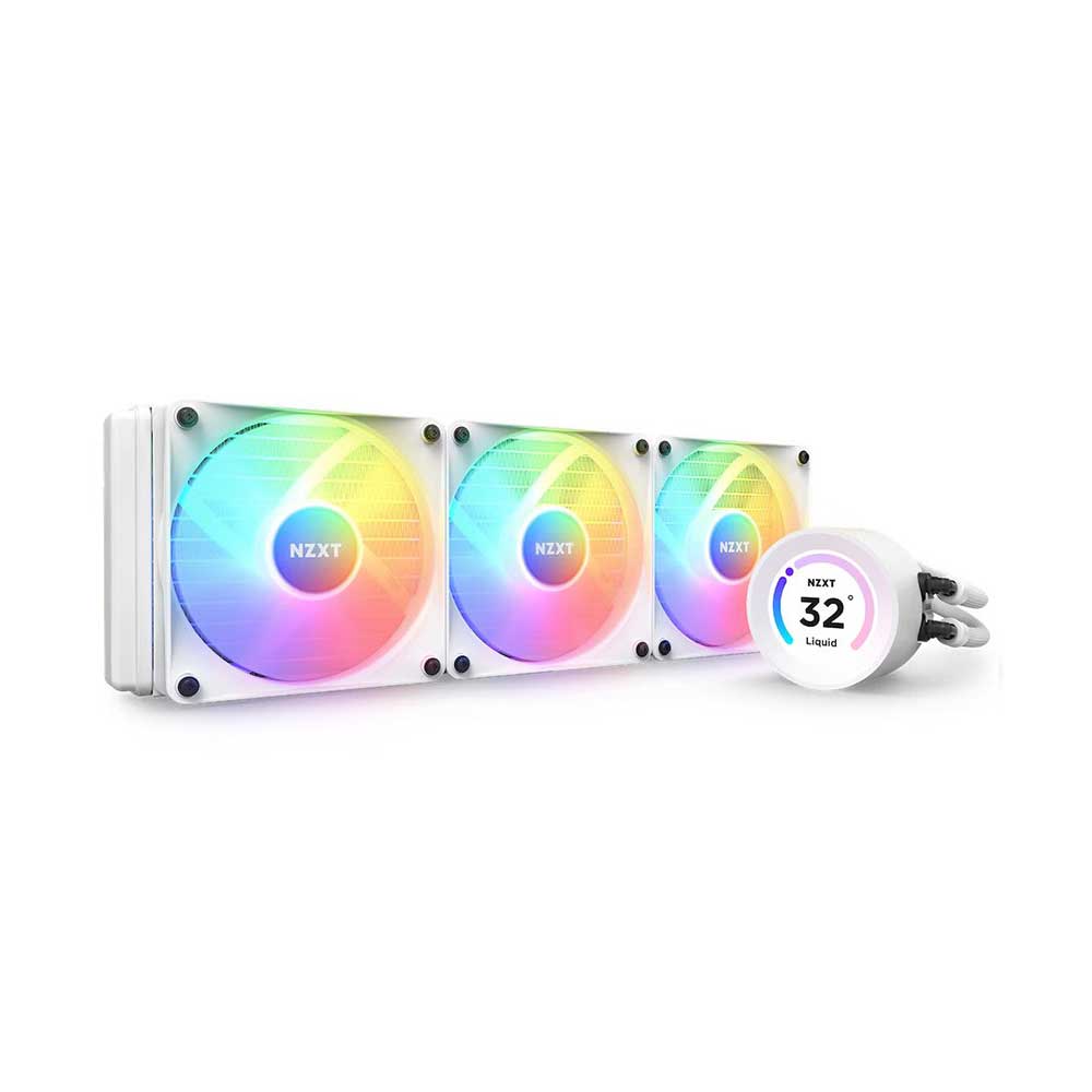 Nzxt Kraken Elite 360 Rgb 360mm Aio Liquid Cooler (Matte White) (RL-KR36E-W1)