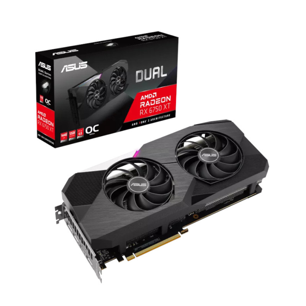 Asus Dua Radeon Rx 6750 Xt Oc Edition 12Gb Gddr6 Graphics Card (DUAL-RX6750XT-O12G)