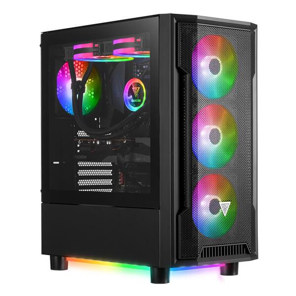 Gamdias Athena M6 Argb Atx Mid Tower Cabinet (Black) (ATHENA-M6-BLACK)