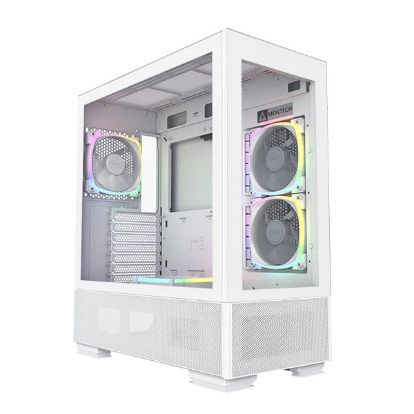 Montech Sky Two Argb Atx Mid Tower Cabinet (Pristine White) (SKY-TWO-PRISTINE-WHITE)