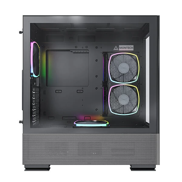 Montech Sky Two Argb Atx Mid Tower Cabinet (Black) (SKY-TWO-BLACK)