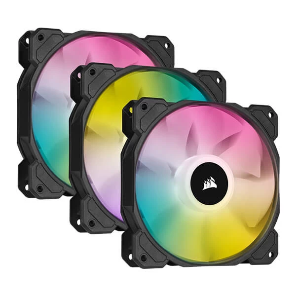 Corsair-ICUE-SP-120-RGB-Elite-Cabinet-Fan-With-Lighting-Node-Core-Triple-Pack